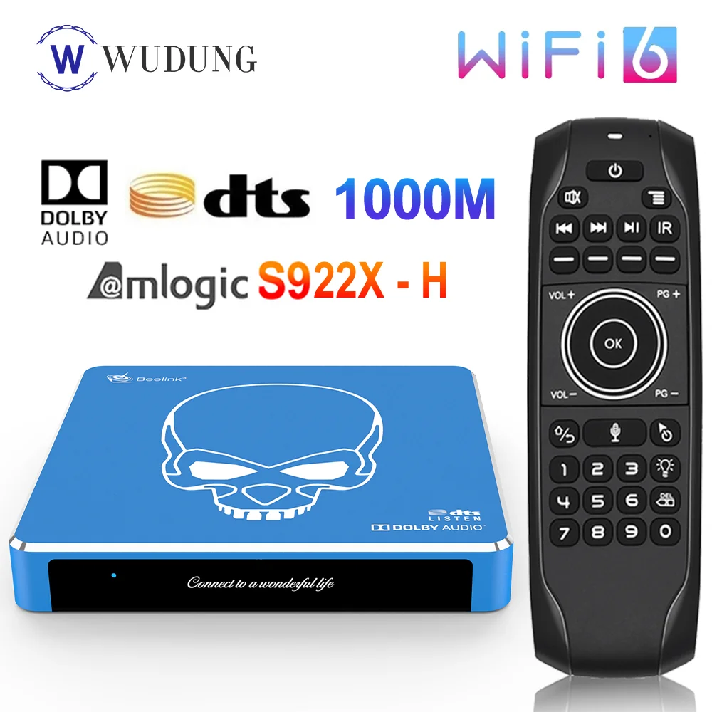 ȵ̵ 9.0 GT ŷ  WiFi6 1000M Ʈ TV ڽ 4GB64GB Amlogic S922X-H  ھ    DTS 4K HD  ڽ
